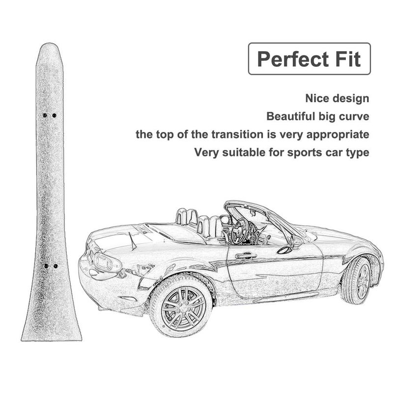 BASIKER 5 Inch Antenna - Short Radio Mast Antenna for 2006-2024 Mazda Miata MX-5 Accessories- Support for Car Wash Safe - Image 3